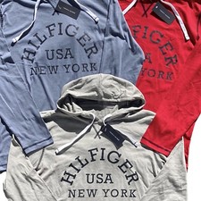 Tommy Hilfiger New York Logo Lightweight Jersey Hoody S M L XL