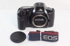 Canon EOS-1 35mm SLR Film Camera Body Only Black Made In Japan w/Strap