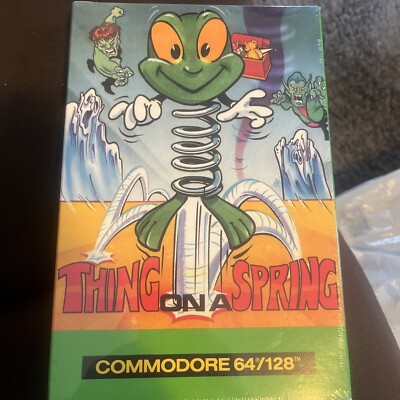 Vintage 1987 Thing On A Spring (Commodore 64/128 Video Game) NEW, Sealed NIB