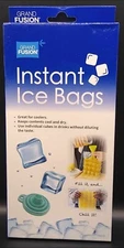 Grand Fusion INSTANT ICE BAGS fill it and chill it Funnel Included #A280503