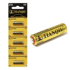 Tianqiu A27 12V Alkaline Battery, Tearstrip (Wholesale)