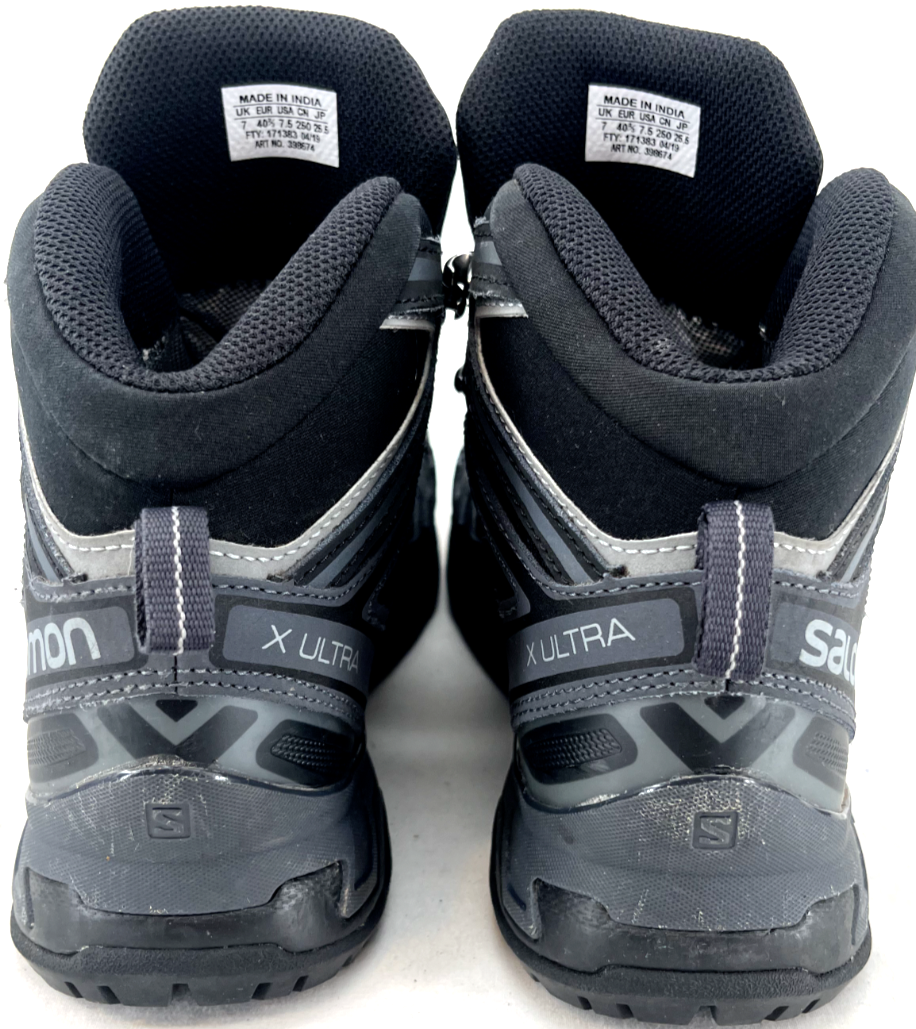 Salomon X Ultra 3 Mid GTX 398674 Black Lace Up Hiking Boots Salomon X Ultra 3 Mid GTX 398674 Black Lace Up Hiking Boots