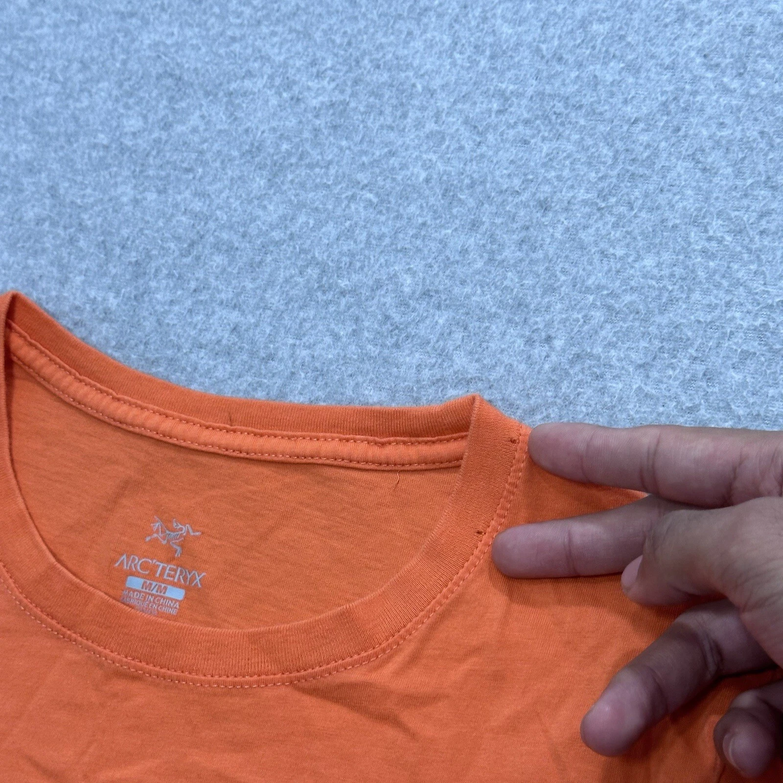 arcteryx cotton blend short sleeve performance shirt