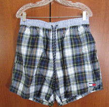 Tommy Hilfiger Swim Trunk Shorts Large Cotton Poly Waist 31  Side 17 Inseam 6