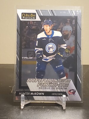 2023-24 O-Pee-Chee Platinum - HUNTER McKOWN - Marquee Rookie - Blue Jackets #211
