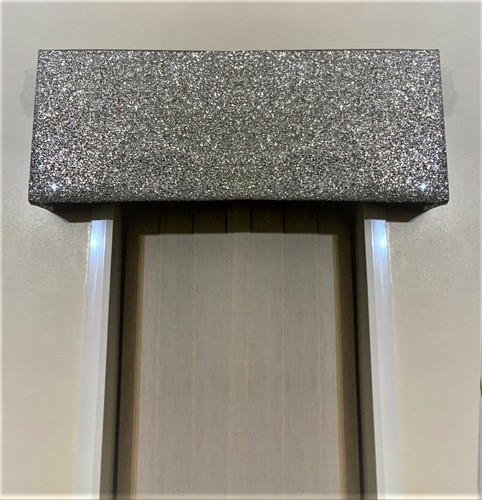Silver Glitter Pelmet Box Window Curtain Blind - Picture 5 of 10