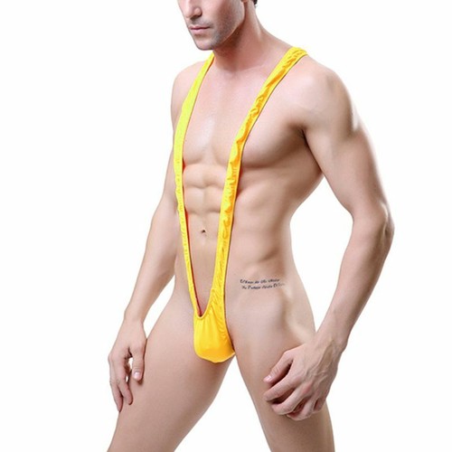 Sexy Men's Borat Mankini Thong Sling Shot Underwear Swimsuit Lingerie Bikini✔ - Afbeelding 6 van 21