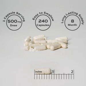 Glicinato de magnesio 500 mg - 240 cápsulas | Suministro para 8 meses | Fórmula premium de EE. UU. - Imagen 7 de 8