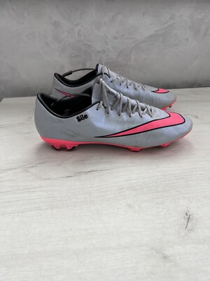 Nike Mercurial Vapor X Gray Pink Football Cleats Boots Elite US11