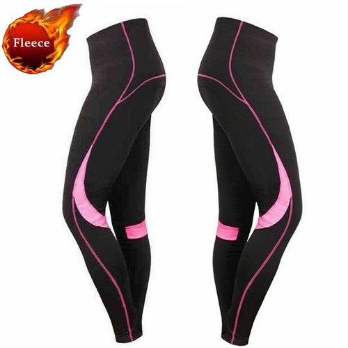 Women's Winter Cycling Tights Fleece Thermal Cycling Pants Leggings Compression - Picture 7 of 7
