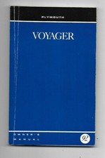 1992 Plymouth Voyager Owners Manual
