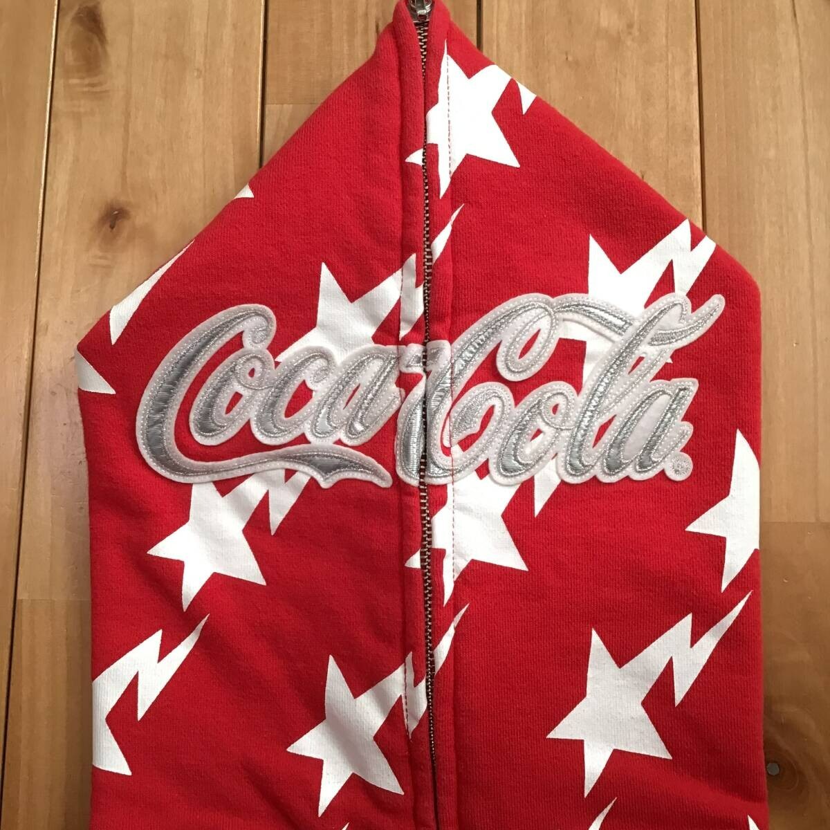 A Bathing Ape Coca-Cola スタジャン 2XL Black/Red A Bathing Ape Bape Coca Cola Varsity Jacket
