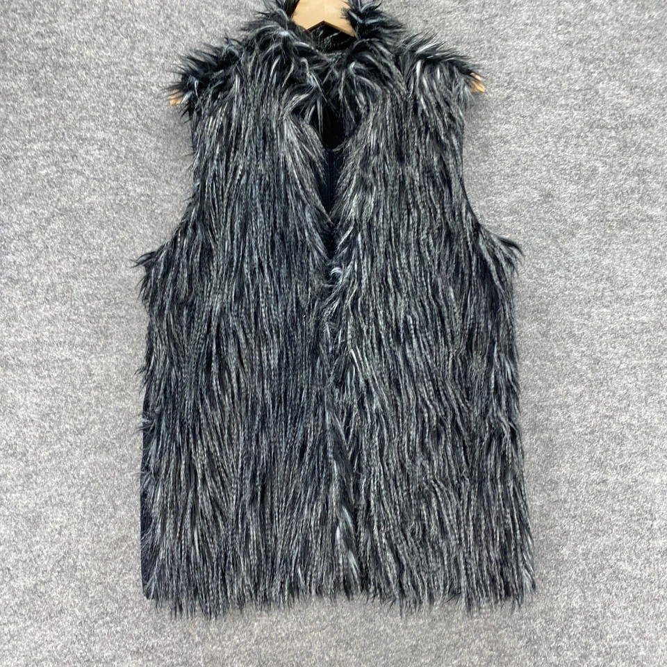 Женский жилет Adrianna Papell 1X Plus черный с v-образным вырезом без рукавов с подкладкой на молнии повседневный - Изображение 4 из 4