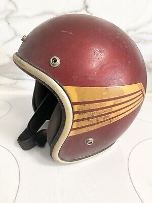 RARE Vintage 70s Arthur Fulmer AF40 Motorcycle Helmet Red RARE Vintage 70s Arthur Fulmer AF40 Motorcycle Helmet Red