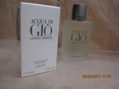 ACQUA DI GIO MEN GIORGIO ARMANI 1.7 FL oz / 50 ML Eau De Toilette Spray Sealed