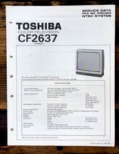 Toshiba CF2637 TV Service Manual Original 