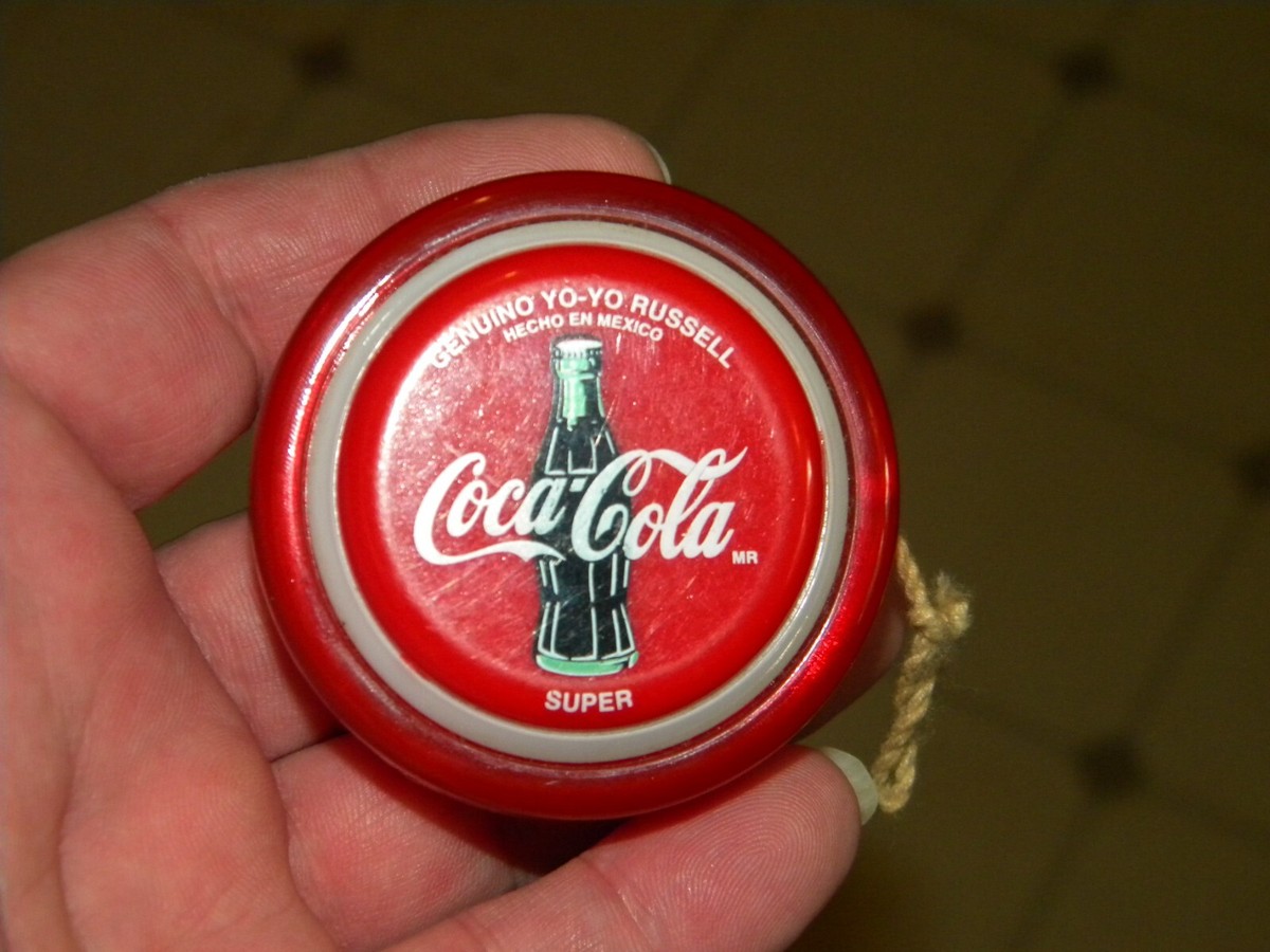 VINTAGE RUSSELL SUPER COCA-COLA YOYO MEXICO GENUINE