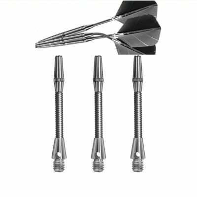 HARROWS Dart Shaft Shafts Schäfte Vibro Feder beweglich midi 41 mm Silber 9012