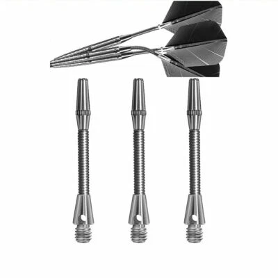 HARROWS Dart Shaft Shafts Schäfte Vibro Feder beweglich midi 41 mm Silber 9012