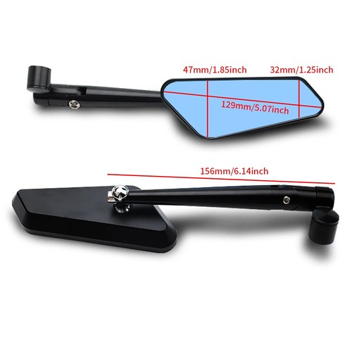 Motorcycle Accessories Rearview Mirror Aluminum Side Mirrors For XMAX250 XMAX300 - Picture 2 of 8