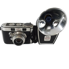 Kodak Signet 40 - Vintage 35mm Rangefinder Camera - 1950s - Rotary Flashholder