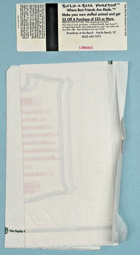2002 Dolly Parton's Dixie Stampede Dinner & Show Ticket Stubb And Menu Napkin - Picture 2 of 2