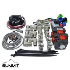 Hydraulic Diverter Valve w/ Rocker  Switch, AG Couplers