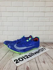 Size 7.5 Nike Mens Zoom Superfly Elite 2 Racer Blue Lime Track Spikes CD4382-400