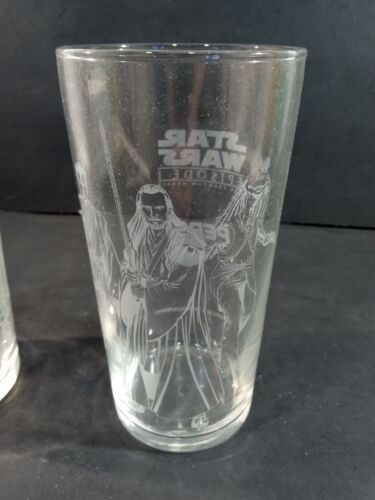 Star Wars Episode 1 Commemorative Pepsi Glasses (set of 2) New in box - Picture 2 of 7
