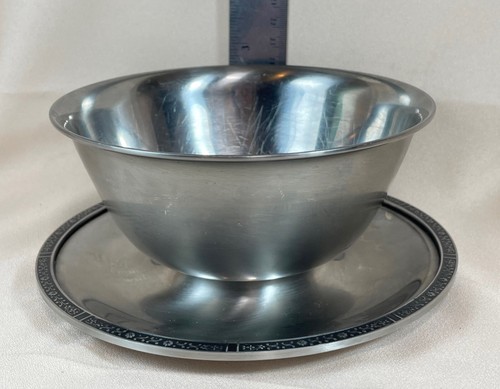 Cordova Stainless Steel 18/8 1969 Gravy Boat Hollowware Japan MCM Dinnerware - Picture 6 of 8