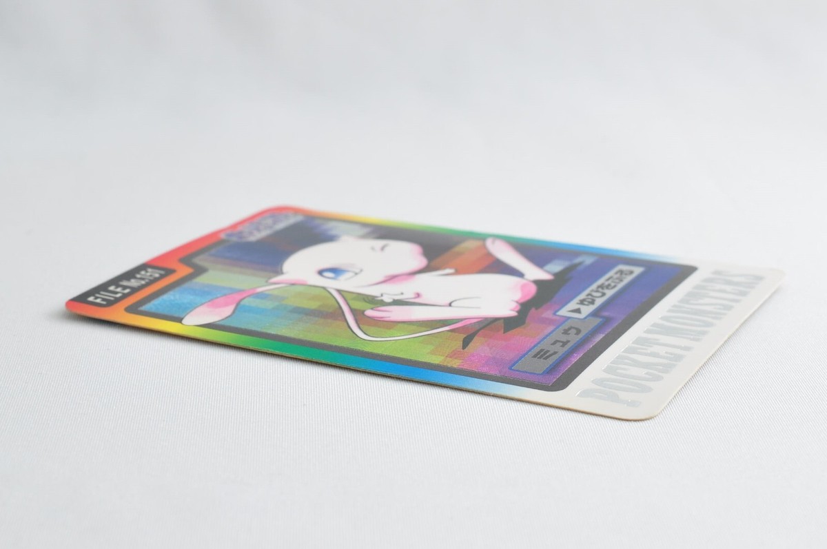 Pokemon Mew File No.151 Holo Bandai Carddass Pocket Monsters Pokemon Mew File No.151 Holo Bandai Carddass Pocket Monsters