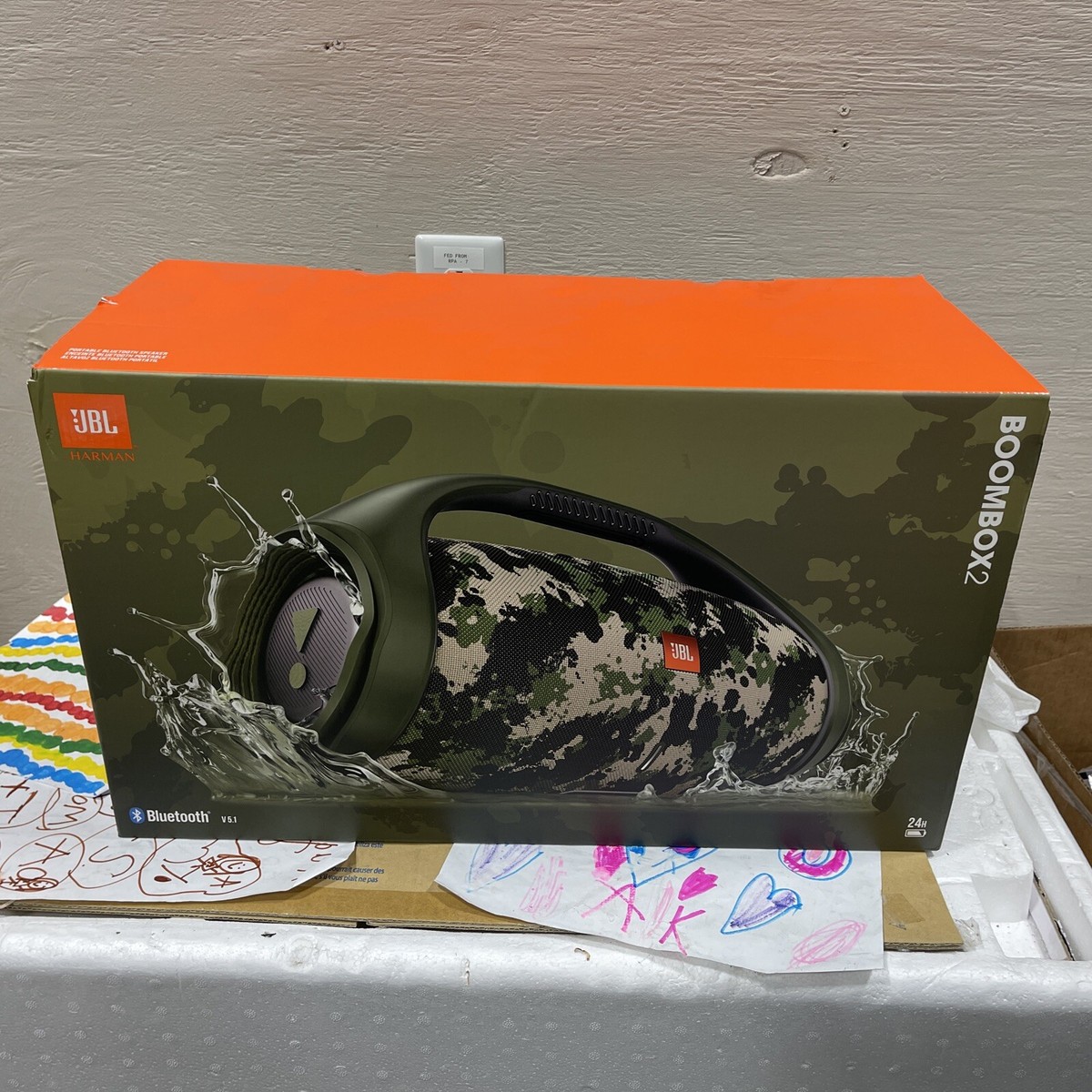 JBL Boombox II (JBLBOOMBOX2SQUADAM) Bluetooth Speaker (Camouflage