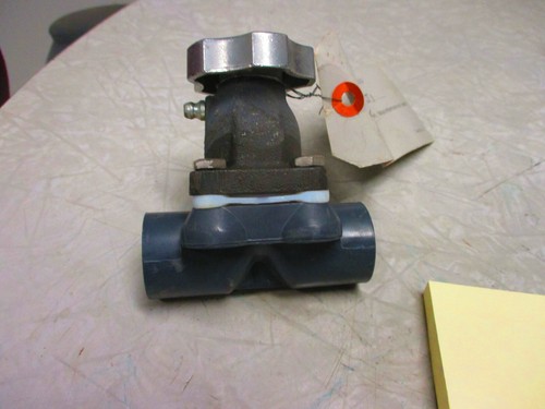 Diaphragm Valve HILLS MCCANNA 1/2" FNPT Solid PVC Body CI Bonnet TFE Diaphragm - Picture 9 of 12