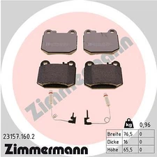 Zimmermann brake pad set, disc brake 23157.160.2