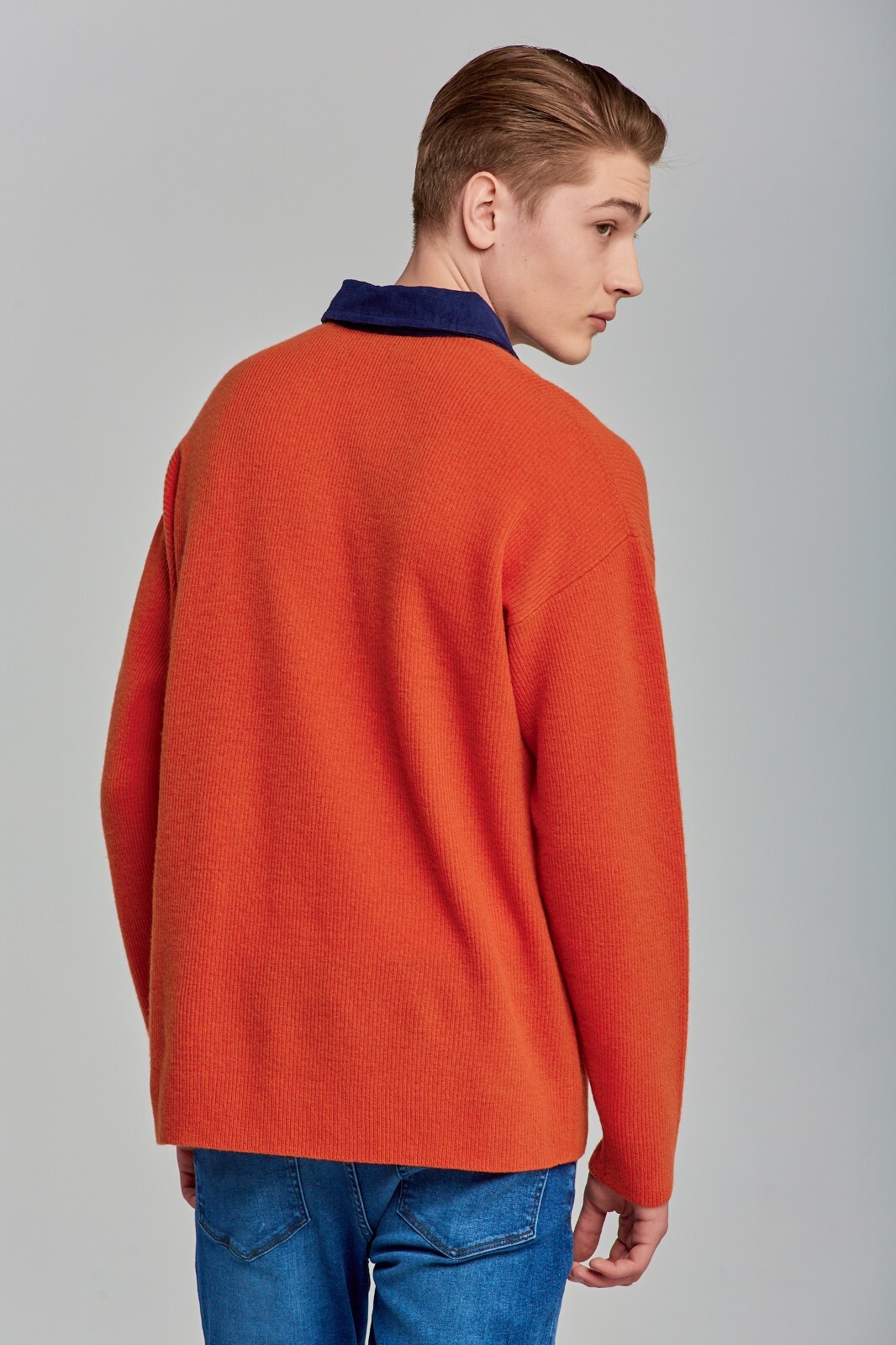 Gant Heavy Wool Rugger Long Sleeve Pumpkin Orange Size XL RRP £175 image 5
