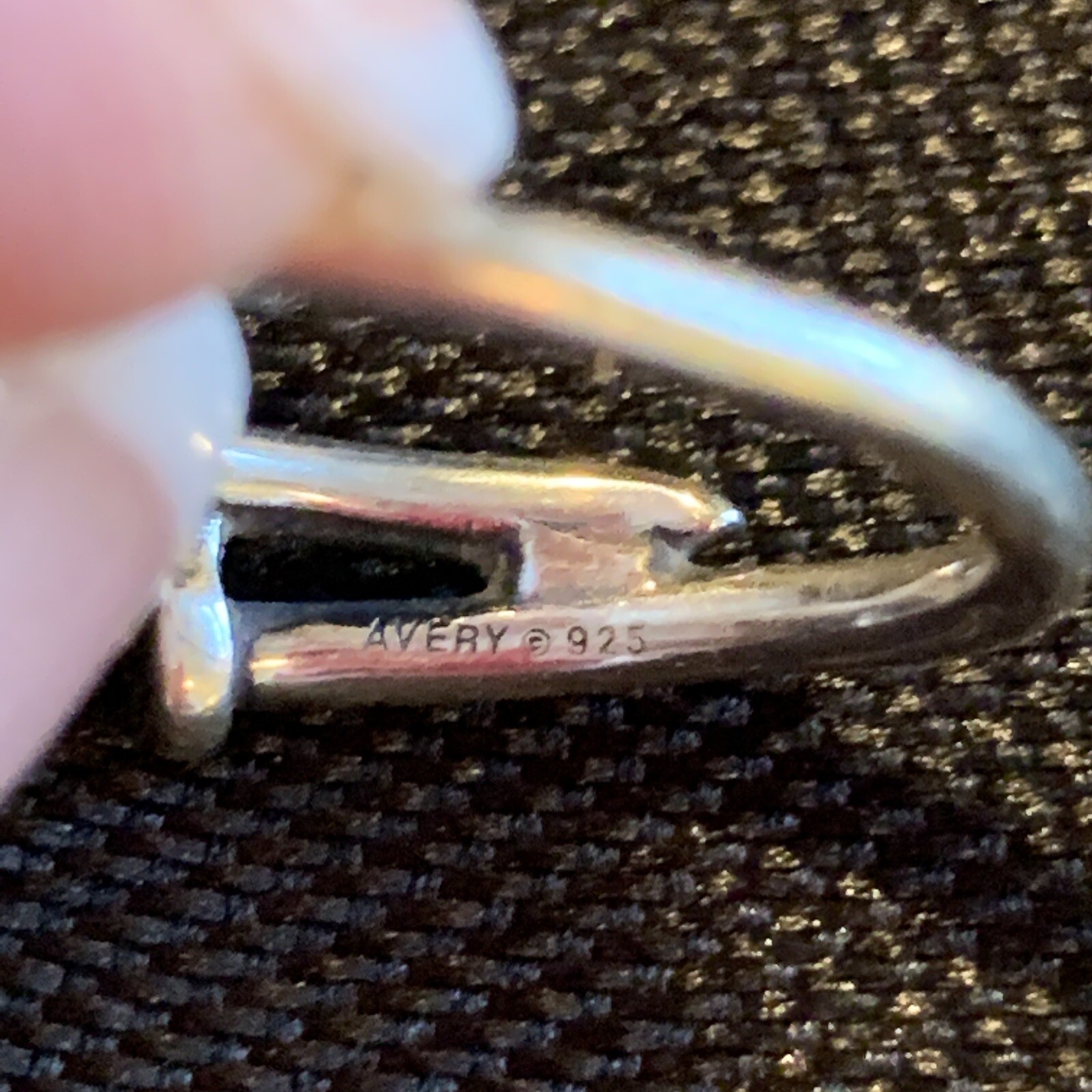 RARE Retired James Avery Sterling Silver Nail Ring S… Gem