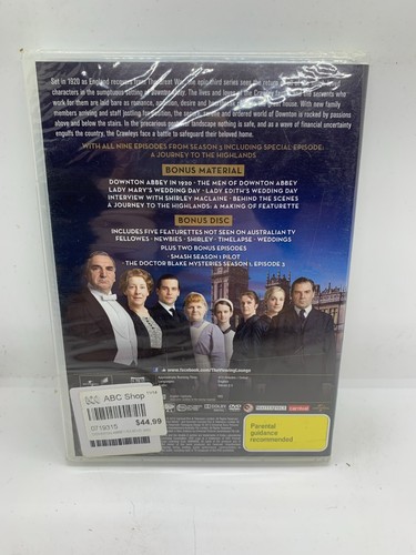 Downton Abbey: Season Three DVD (Region 2 4 5) British Drama Brand New Sealed - Picture 2 of 2