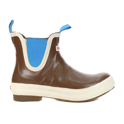 XTRATUF Women's Salmon Sisters Legacy 6″ Brown Rubber Ankle Deck Boots  LDBW9PF