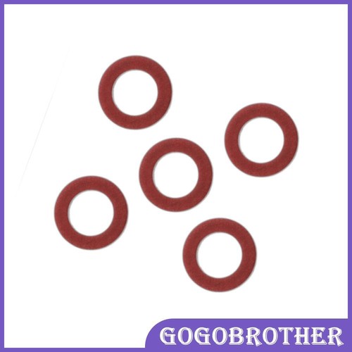 Briny River Ölablassdichtungen 13x8x2mm - 30 Stück Für Yamaha Außenborder, Rot Hartfaser