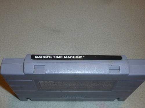 SNES SUPER NINTENDO GAME MARIO'S TIME MACHINE CARTRIDGE RARE CART - Picture 3 of 3