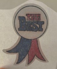 Original Vintage The Best Award Mini Iron On Transfer