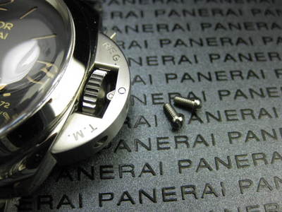 New 2pc 316L Stainless Crown Guard Screw OEM PANERAI 1950 & Luminor Daylight x2