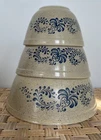 Vintage Pyrex Homestead Nesting Bowls 401 402 403 By Corning/EUC