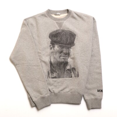 DIOR HOMME MEN'S JACK KEROUAC embroidery Cotton SWEAT SHIRTS GREY size L Pre-Own