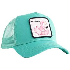 Goorin Animal Trucker Baseball Snapback Hat Cap Upper Deck Swan Floater Teal