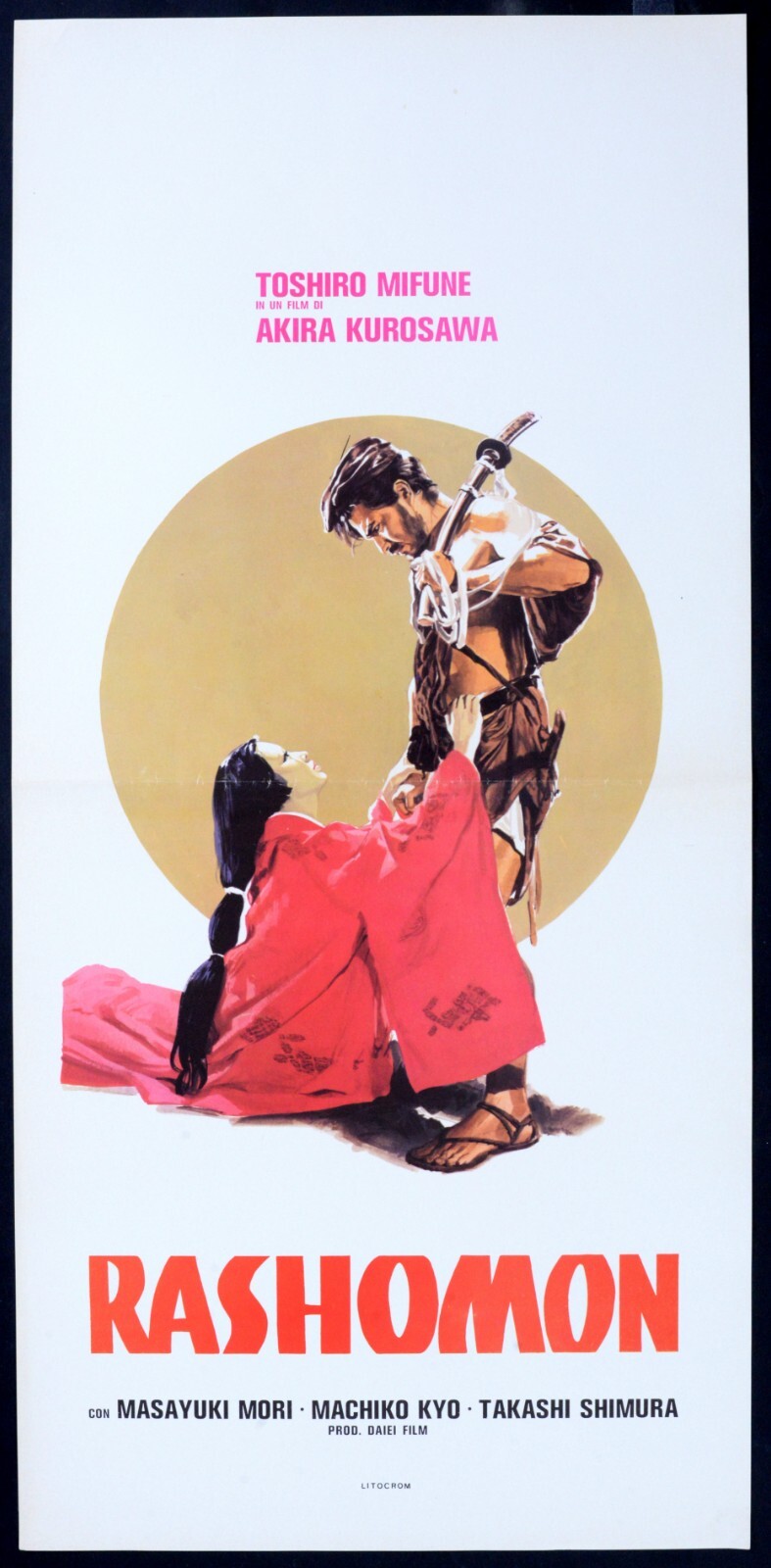 Locandina originale film Rashomon (1950) - Regia di Akira Kurosawa