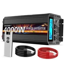 4000 Watt Power Inverter 12V DC to 110V 120V Converter for Family RV Off Grid...