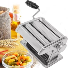 Stainless Steel Fresh Pasta Maker Roller Machine for Spaghetti Noodle Fettuccine