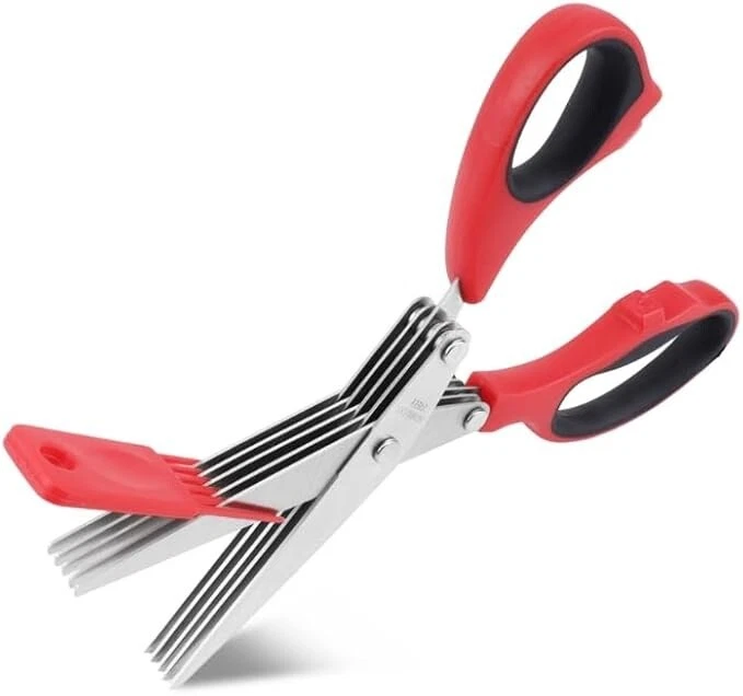 Herb Scissors & Kitchen Scissor Set - Multipurpose Stainless Steel 5 blades - Image 3 of 4