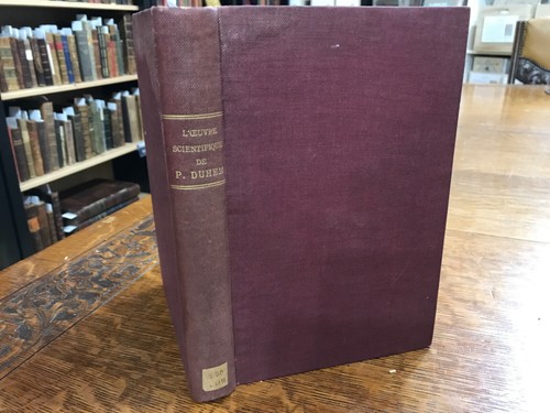 1927 L’Oeuvre Scientifique De Pierre Duhem Physics and Philosophy of Science - Picture 2 of 8